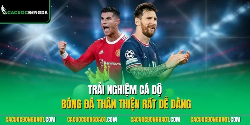 Trải nghiệm cá độ bóng đá thân thiện rất dễ dàng